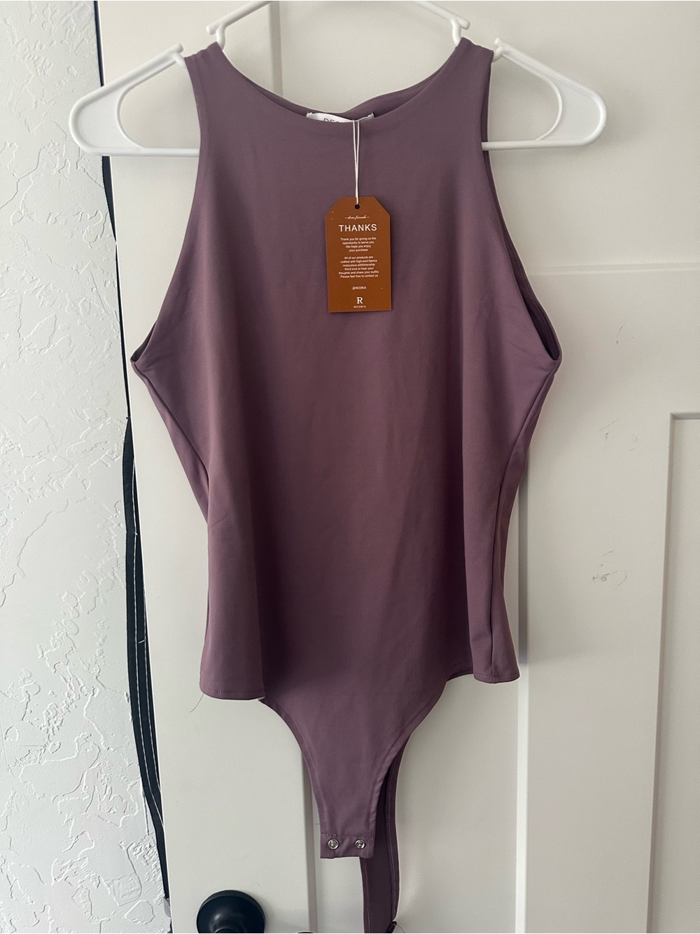 Mauve Sleeveless Bodysuit- Size M